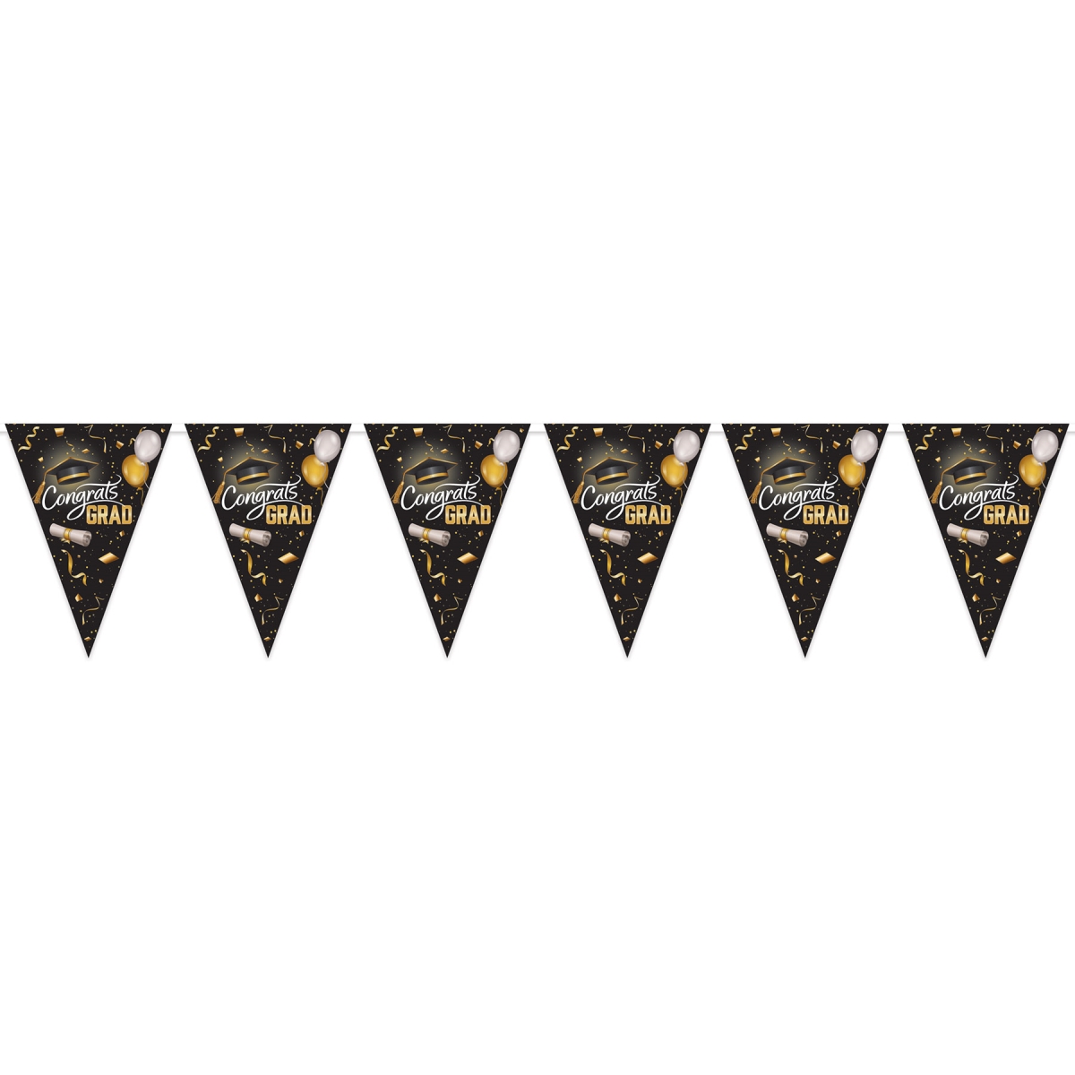 Picture of Beistle 56413 Graduation Oversized Pennant Banner - Pack of 12