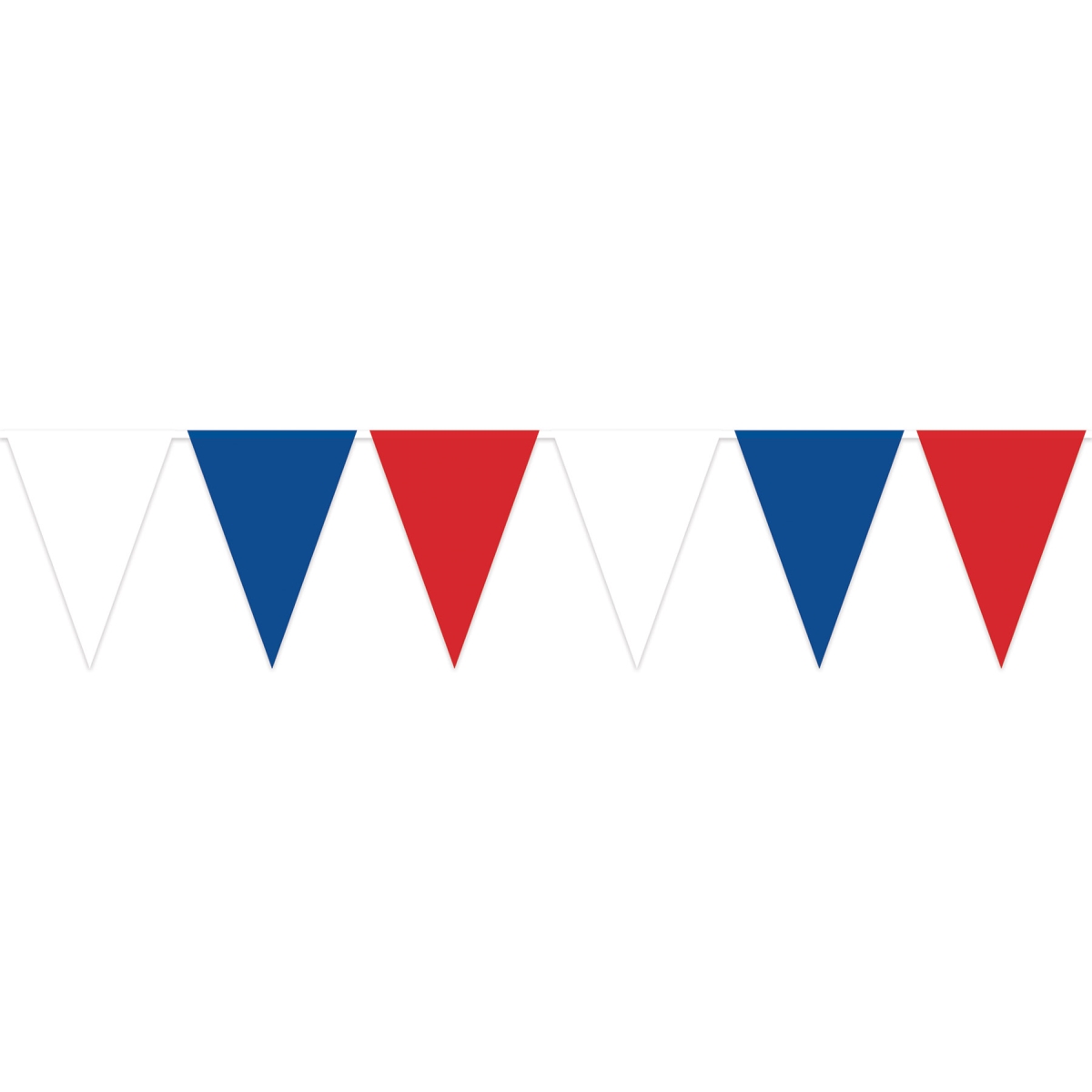 Picture of Beistle 56420-RWB Red&#44; White & Blue Oversized Pennant Banner - Pack of 12