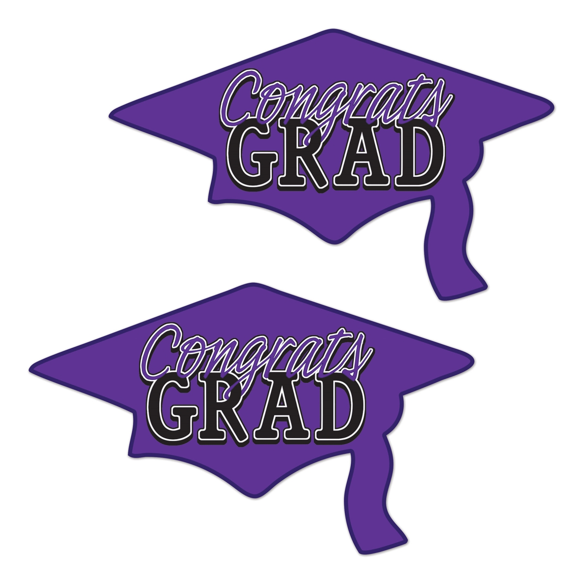 Picture of Beistle 56453-PL Congrats Grad Cutouts - Pack of 12
