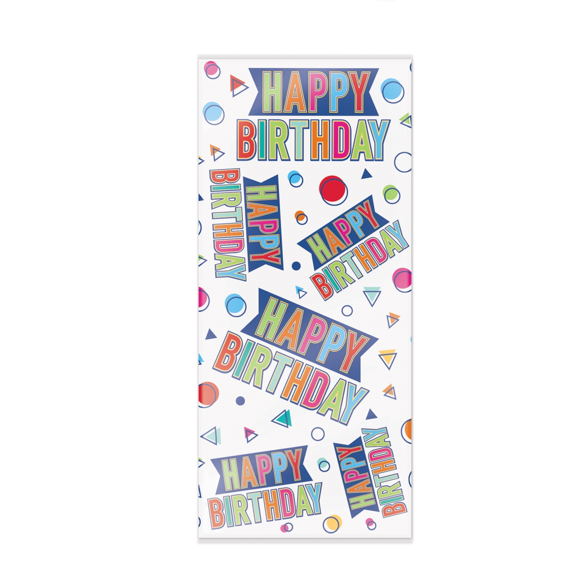 Beistle 53922 4 x 9 x 2 in. Happy Birthday Cello Bags - Pack of 12