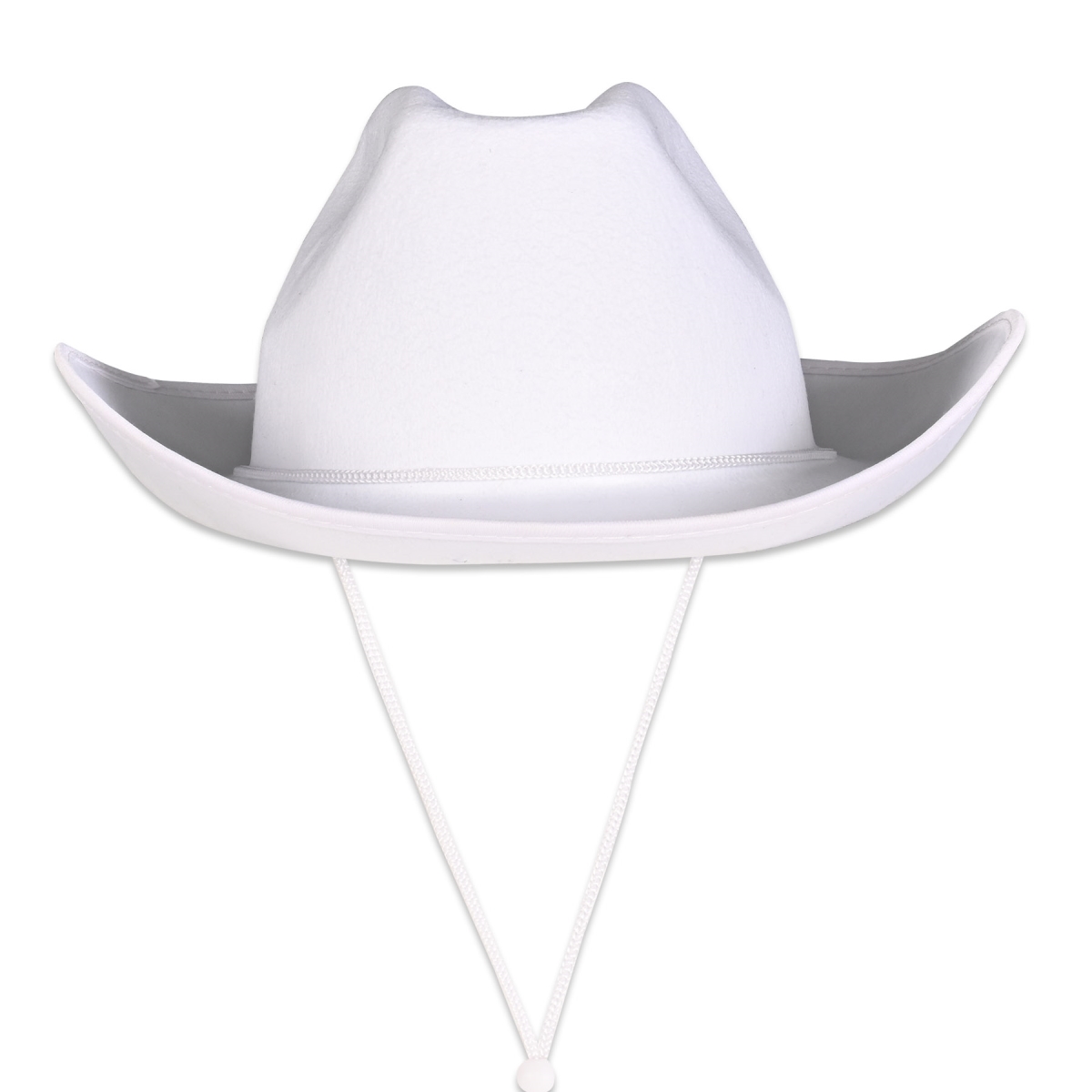 Beistle 66527 White Felt Cowboy Hat - Pack of 12