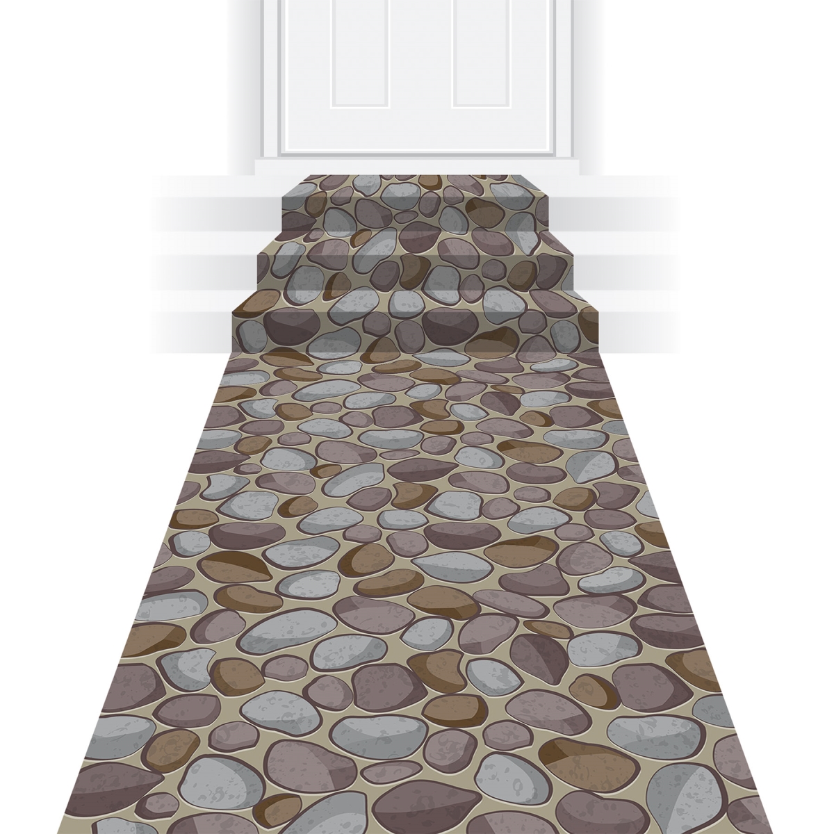 Beistle 56028 24 in. x 10 ft. Cobblestone Runner - Pack of 12