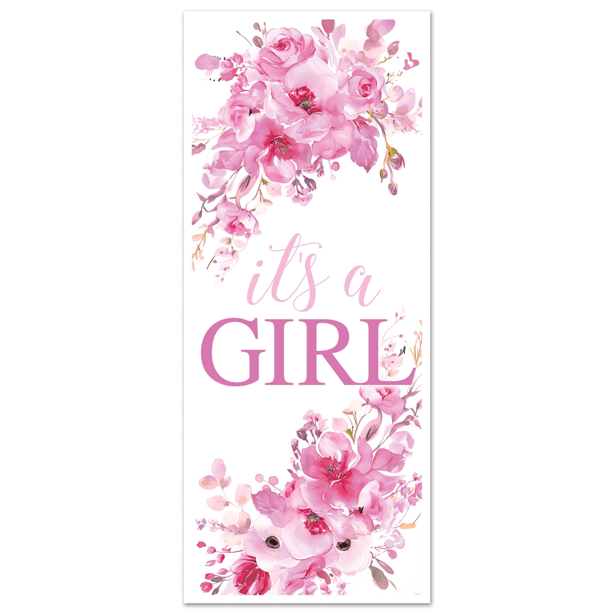 Picture of Beistle 56460 6 x 30 in. Its A Girl Door Cover - Pack of 12