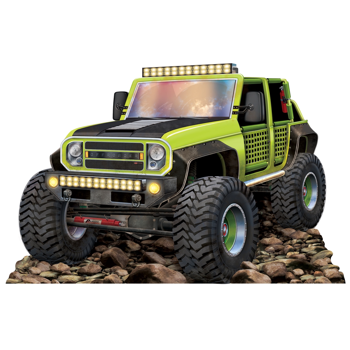 Picture of Beistle 56442-G Off-Road Truck Stand-Up - Pack of 12