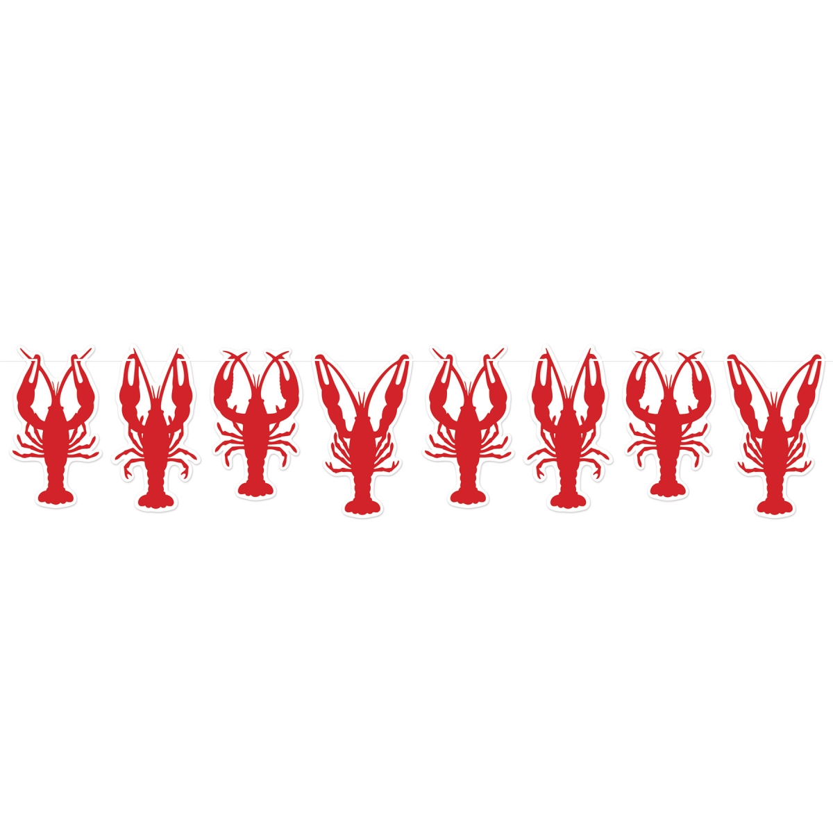 Picture of Beistle 56451 Crawfish Streamer Cardstock - Pack of 12