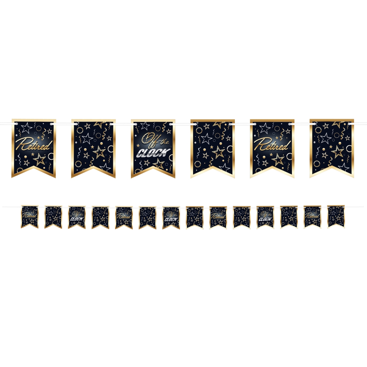 Picture of Beistle 56535 6 in. x 8 ft. Happy Retirement Streamer - Pack of 12