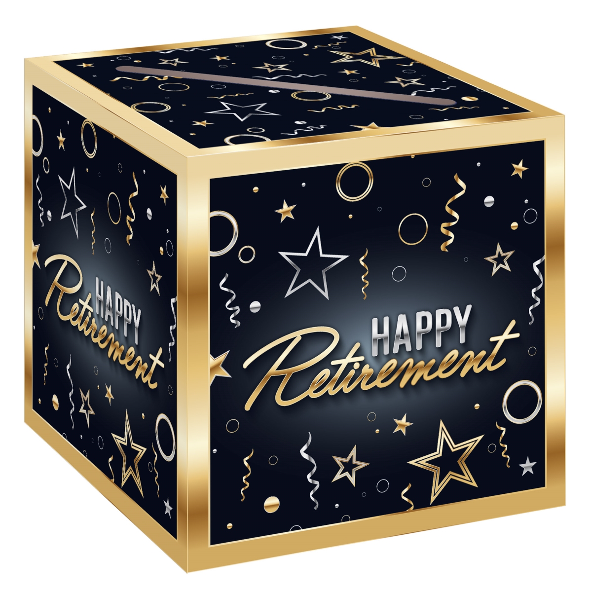 Picture of Beistle 56525 9 x 9 in. Happy Retirement Card Box - Pack of 6
