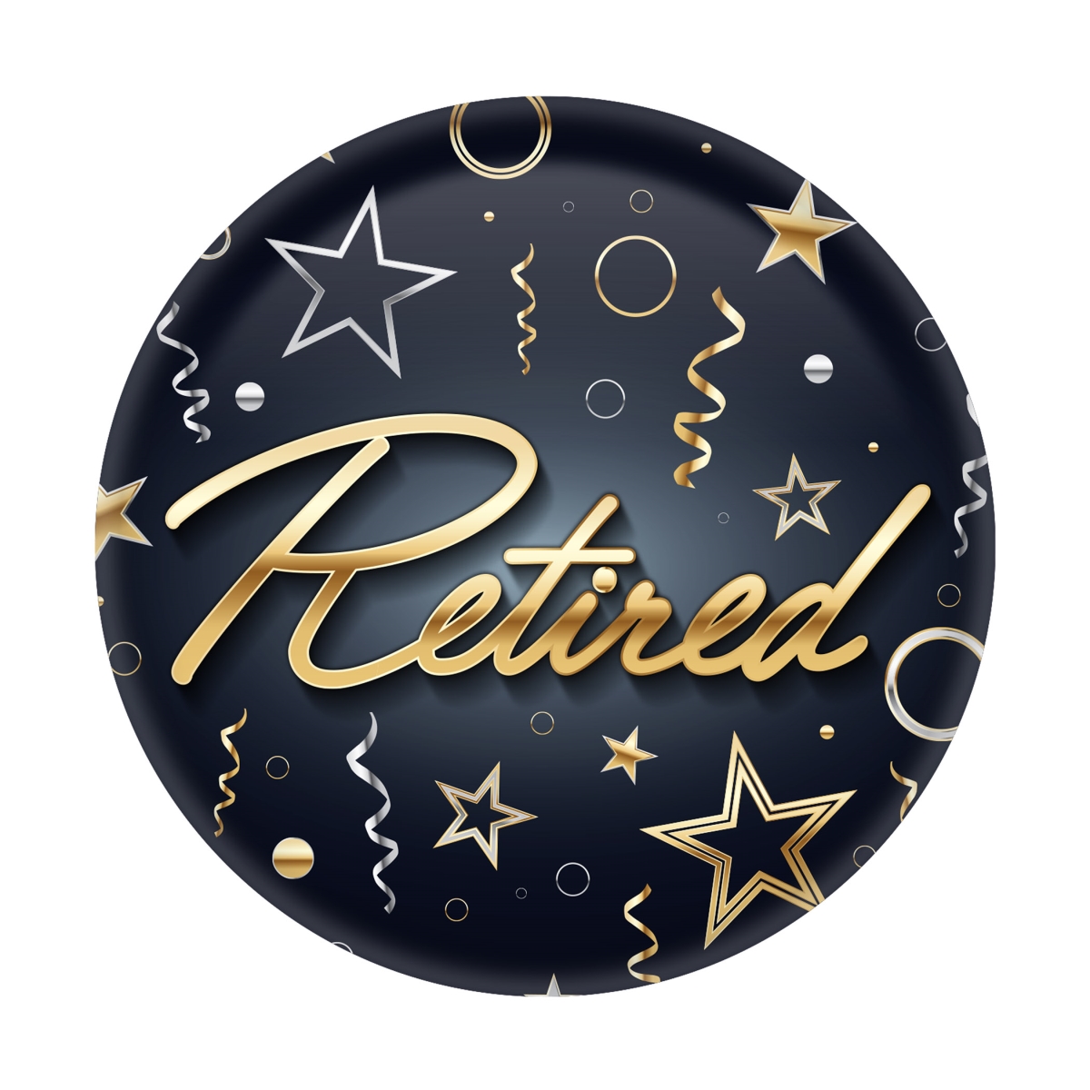 Picture of Beistle BT181 2 in. Retired Button - Pack of 6