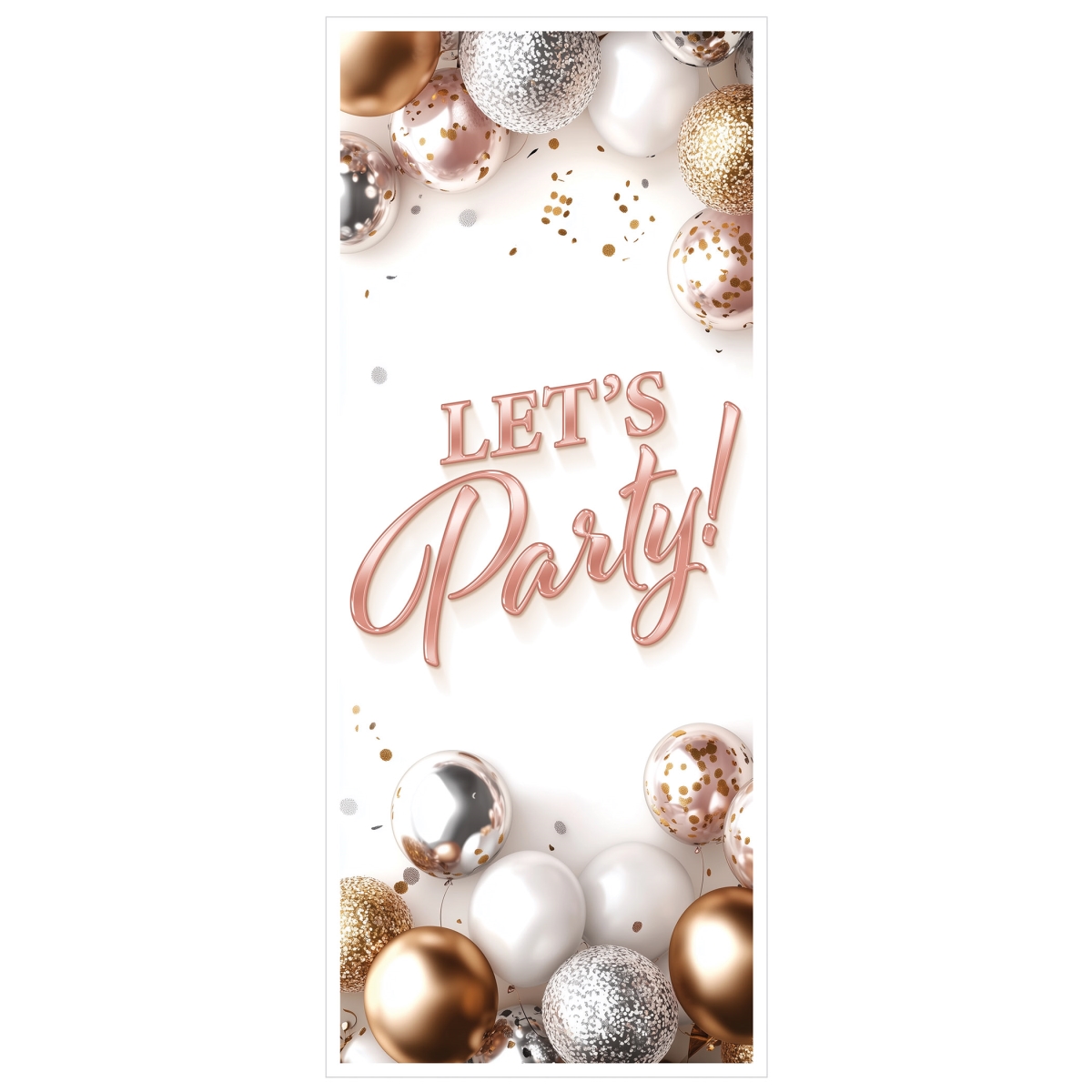 Picture of Beistle 56471 6 ft. x 30 in. Lets Party Door Cover - Pack of 12