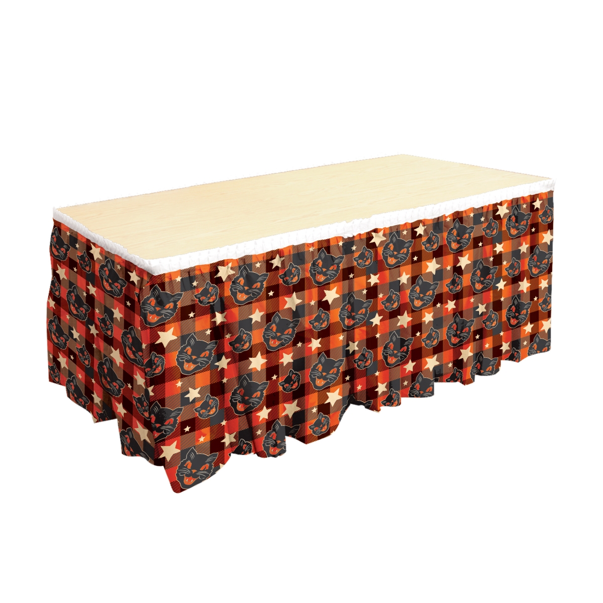 Picture of Beistle 00583 29 in. x 14 ft. Vintage Halloween Table Skirting - Pack of 6