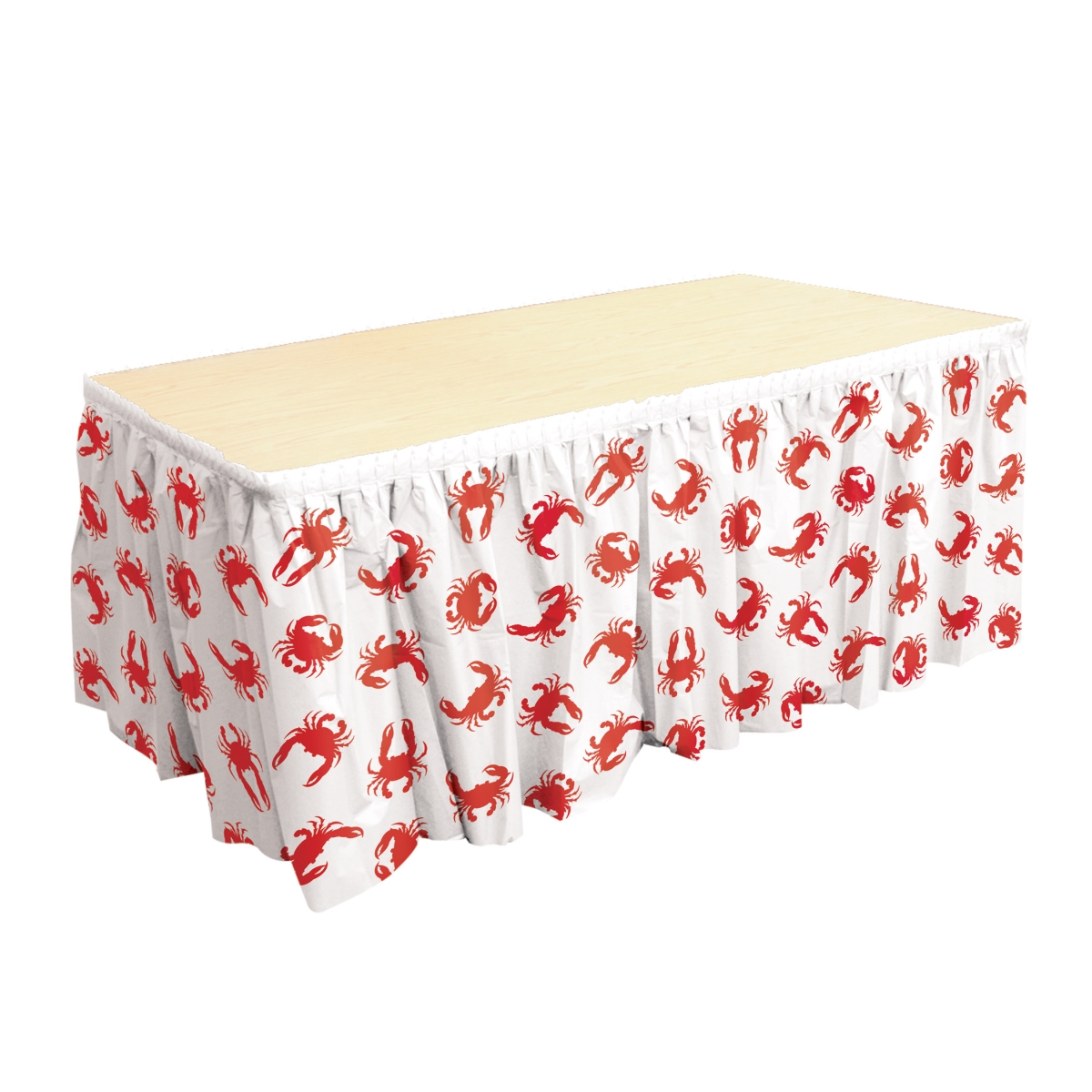 Picture of Beistle 56497 29 in. x 14 ft. Crab Table Skirting - Pack of 6