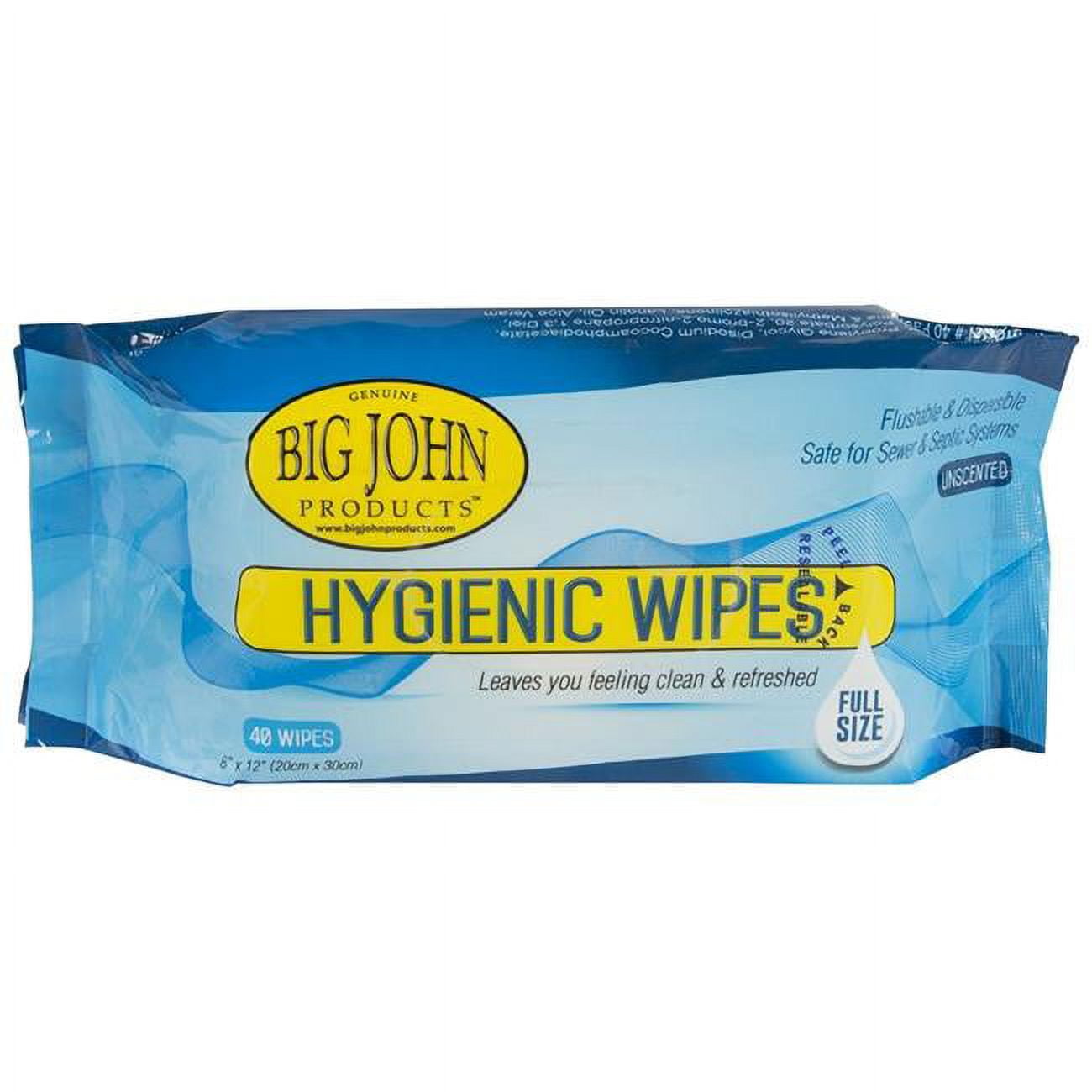 Picture of Big John Products BJHW Hygienic Wipes for Bathroom