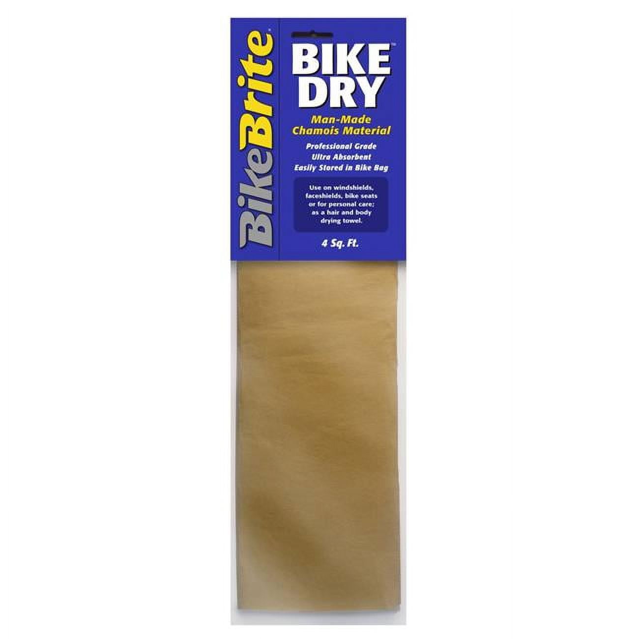 Bike Brite MC89000 Dry Man Made Chamois&#44; 4 sq. ft.