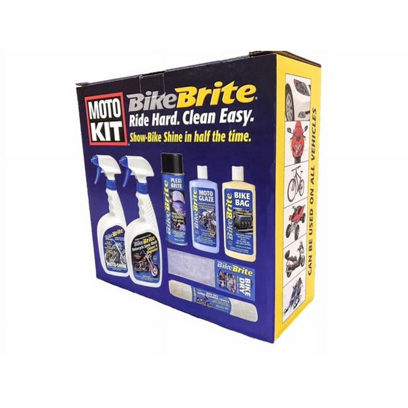 Bike Brite MC10000 Motorcycle Detailing Kit&#44; Pack of 7