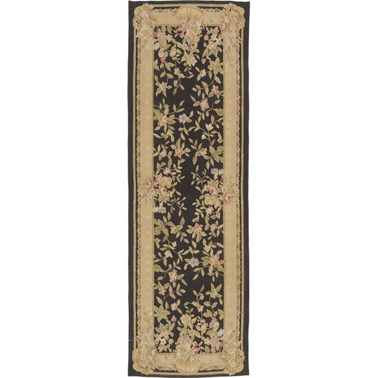 Marse Flat Woven Area Rug - Black - 3 ft. 7 in. x 12 ft.