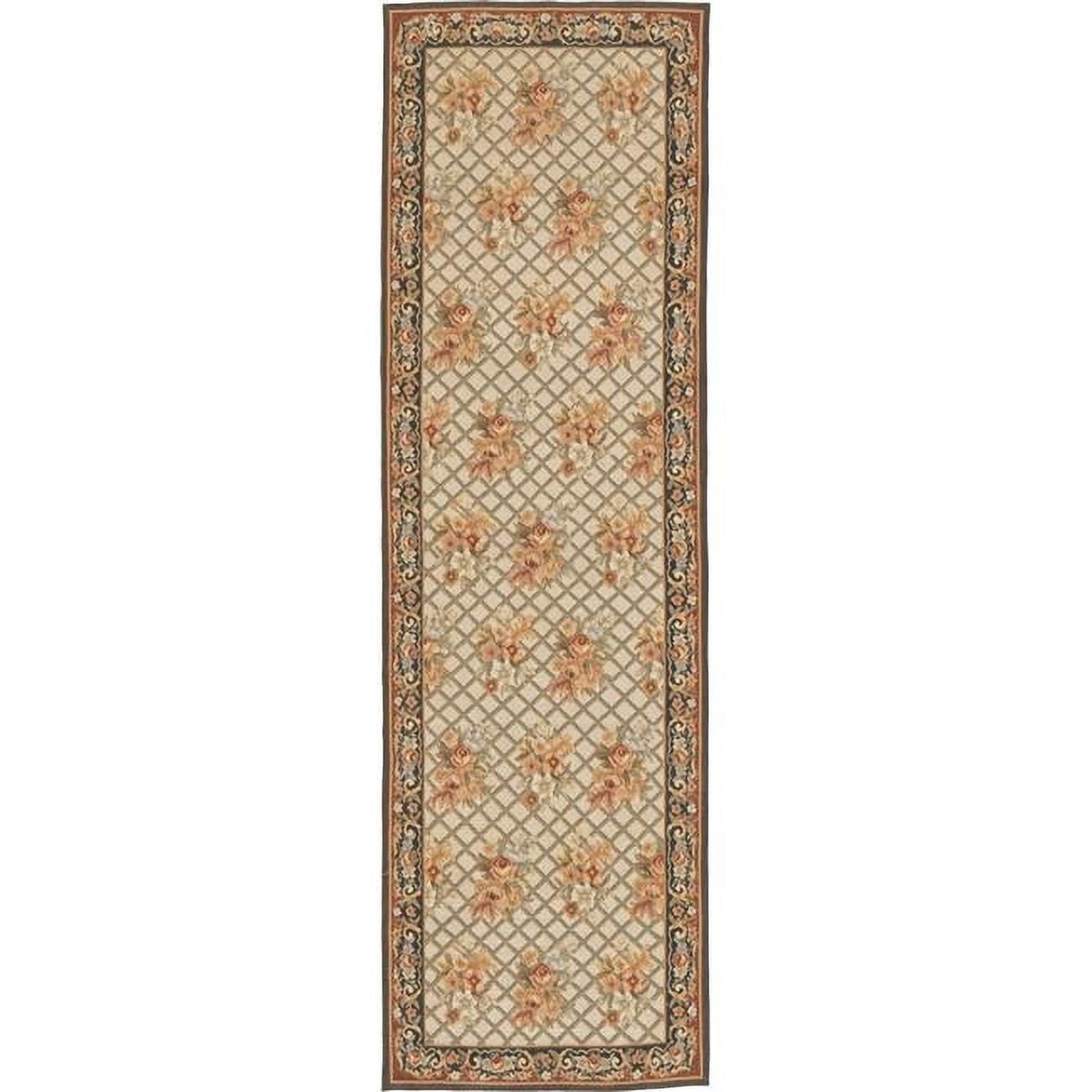 Lyon Flat Woven Area Rug - Ivory & Charcoal - 3 ft. 6 in. x 12 ft. 4 in.