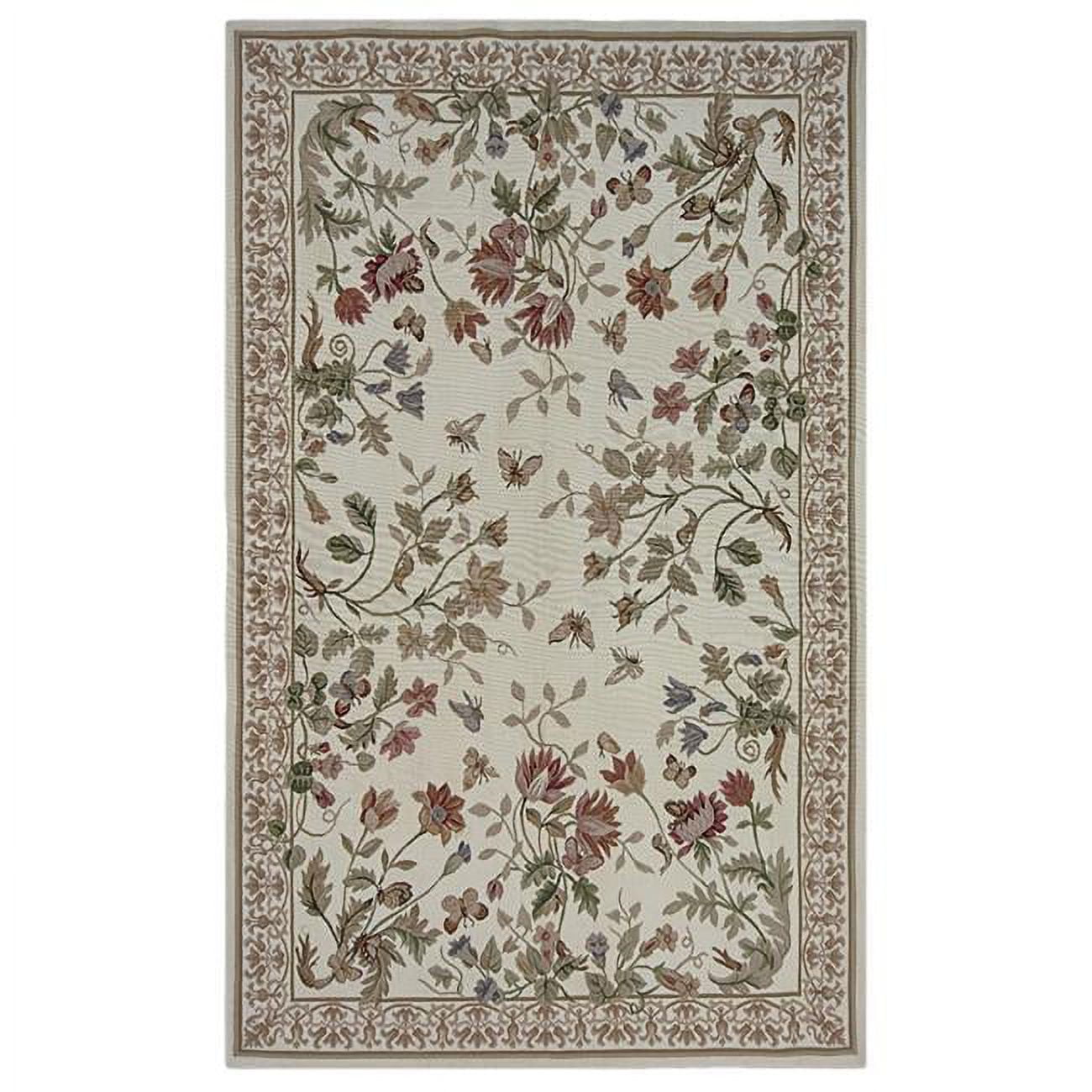 9 ft. 2 in. x 12 ft. 3 in. Valence Flat Woven Area Rug - Ivory & Ivory
