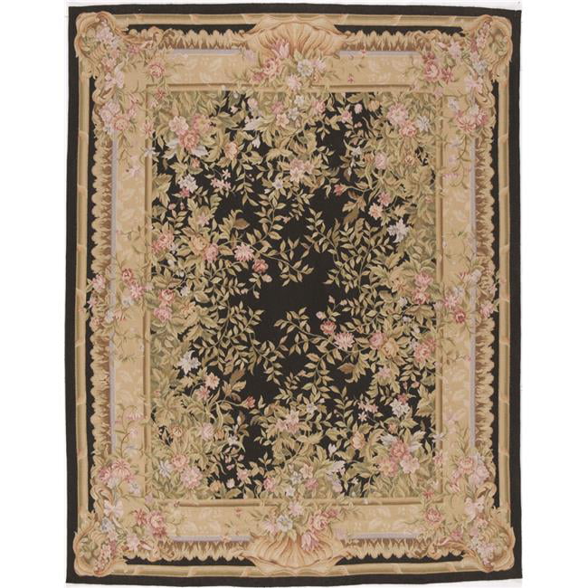 Marse Flat Woven Area Rug - Black - 8 ft. 11 in. x 12 ft. 5 in.