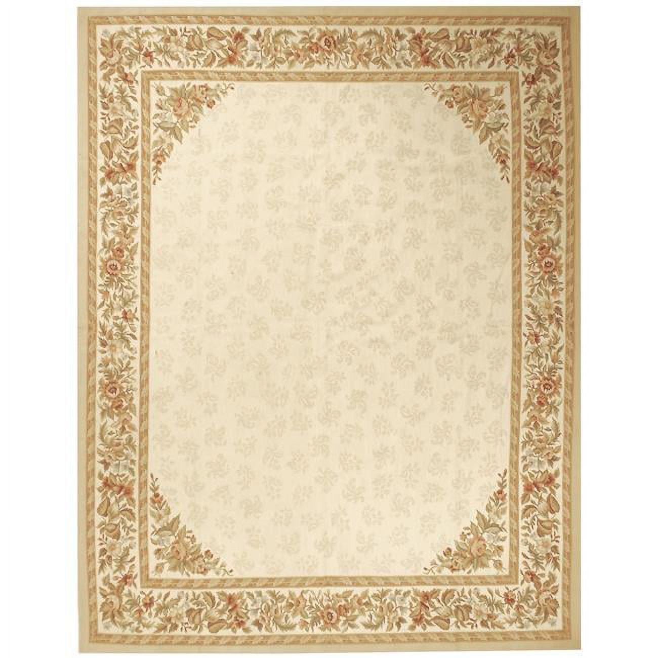 Rennes Flat Woven Area Rug - Ivory & Ivory - 8 x 10 ft.