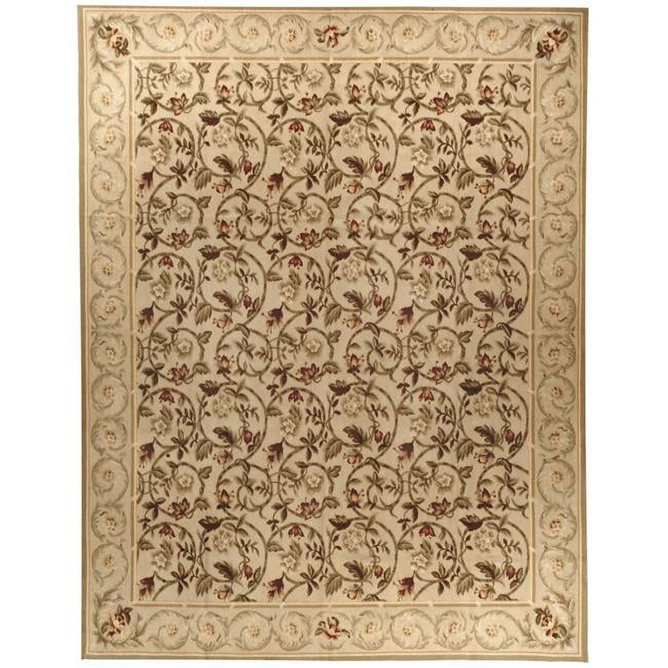 3 x 5 ft. Durham Flat Woven Area Rug - Beige & Green