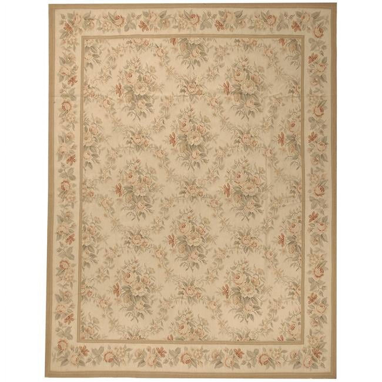 Niort Flat Woven Area Rug - Cream & Cream - 6 x 9 ft.