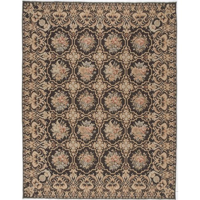 8 x 10 ft. Norfolk Flat Woven Area Rug - Black