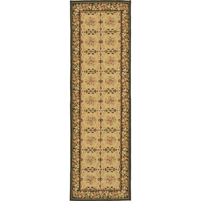 2 ft. 6 in. x 6 ft. Avignon Flat Woven Area Rug - Gold & Brown
