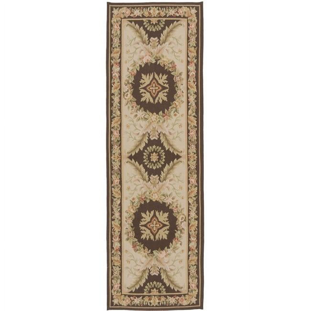 Gueret Flat Woven Area Rug - Pink & Brown - 3 ft. 7 in. x 10 ft. 3 in.