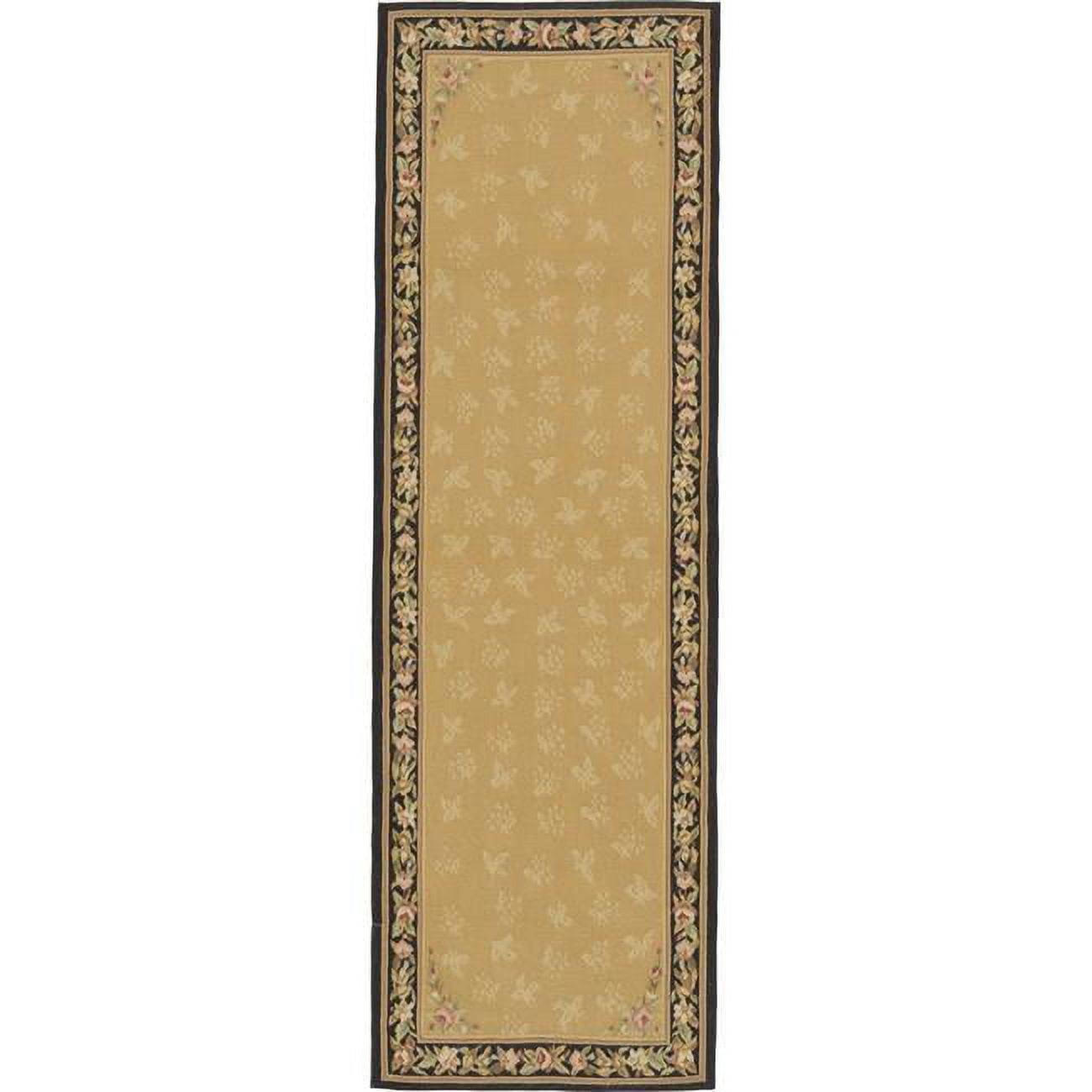 Rennes Flat Woven Area Rug - Gold & Black - 3 ft. 7 in. x 10 ft.