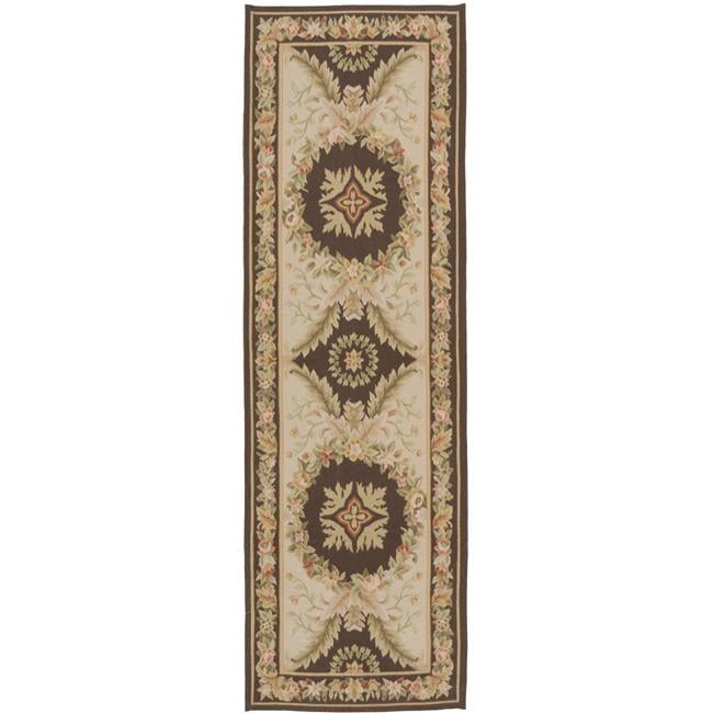 Gueret Flat Woven Area Rug - Pink & Brown - 2 ft. 6 in. x 10 ft. 3 in.
