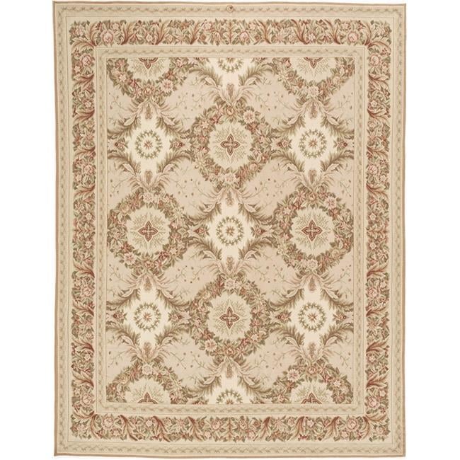 6 x 9 ft. Gueret Flat Woven Area Rug - Pink & Cream