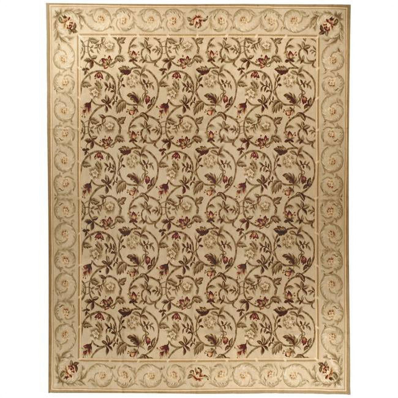 3 x 5 ft. Durham Flat Woven Area Rug - Beige & Green