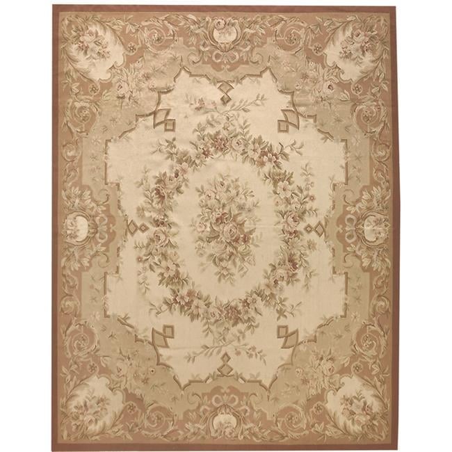 12 x 24 ft. Chalo Flat Woven Area Rug - Cream & Rose