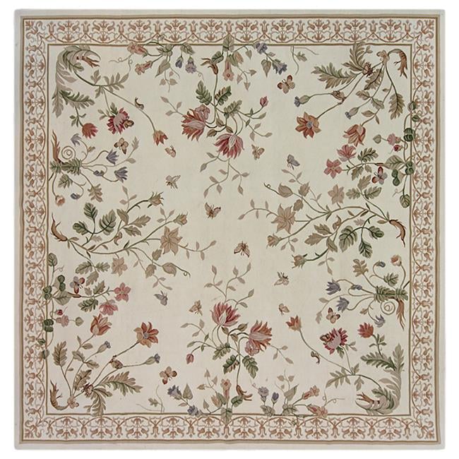 10 x 10 ft. Valence Flat Woven Square Area Rug - Ivory