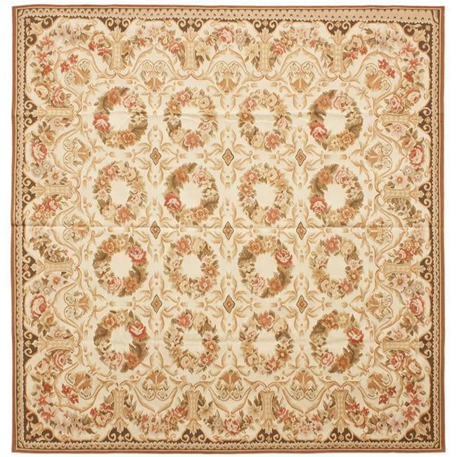 10 x 10 ft. Bayonne Flat Woven Square Area Rug - Cream
