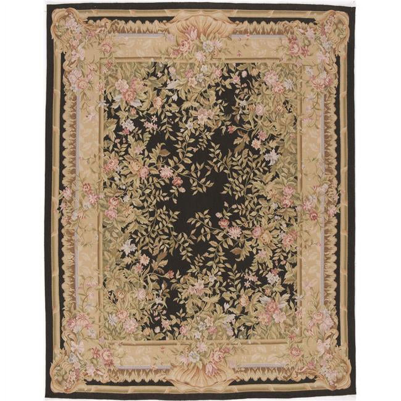 Marse Flat Woven Area Rug - Black - 14 x 28 ft.