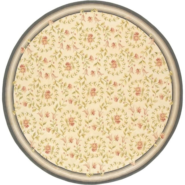 10 x 10 ft. Rouen Flat Woven Round Area Rug - Ivory
