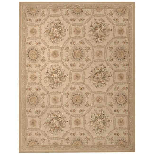 Reims Flat Woven Area Rug - Ivory & Gold - 4 x 6 ft.