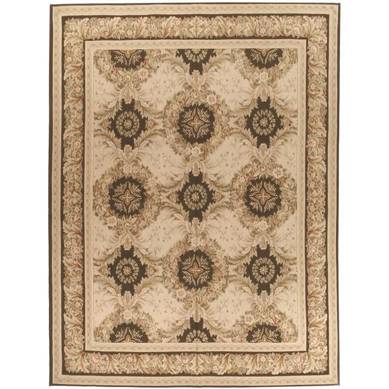 Gueret Flat Woven Area Rug - Pink & Brown - 10 x 14 ft.