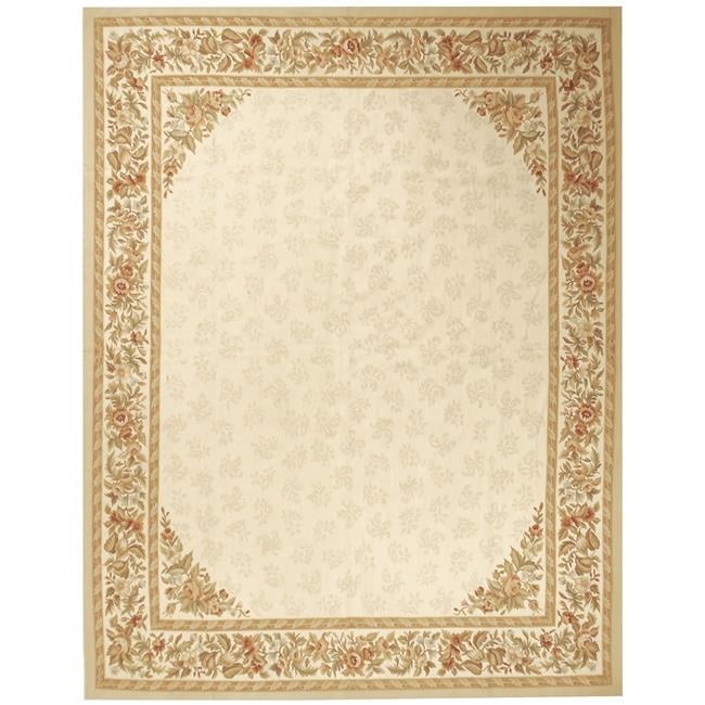 Rennes Flat Woven Area Rug - Ivory & Ivory - 6 x 9 ft.