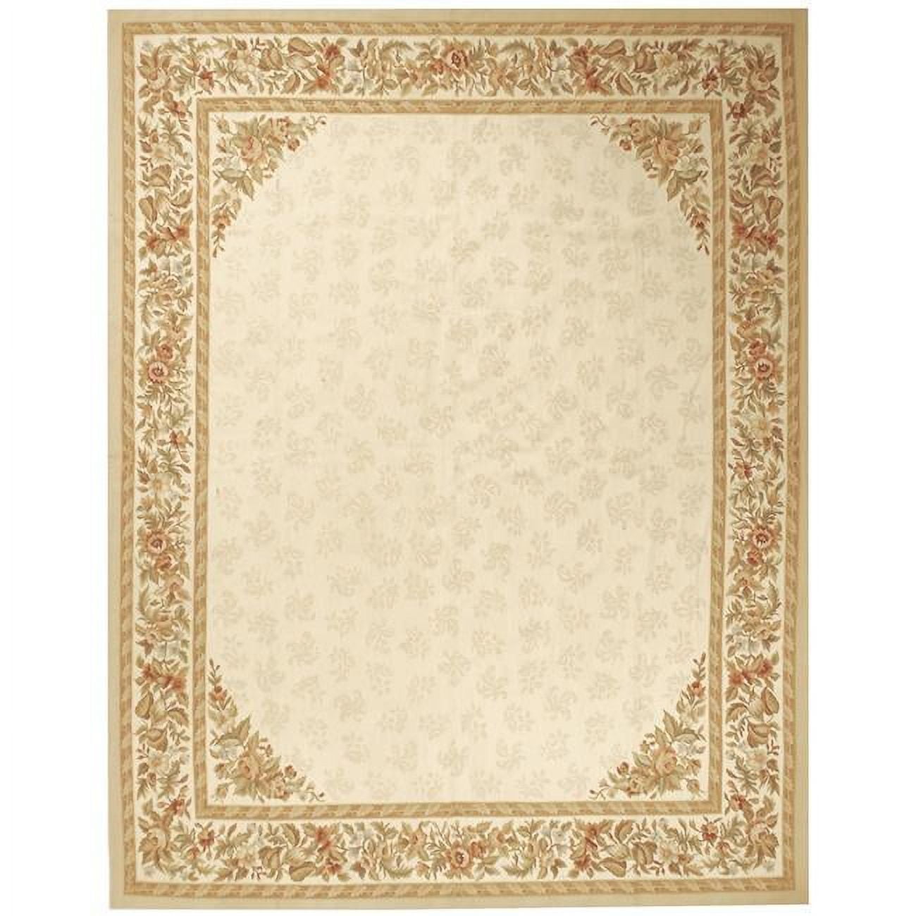 Rennes Flat Woven Area Rug - Ivory & Ivory - 4 x 6 ft.