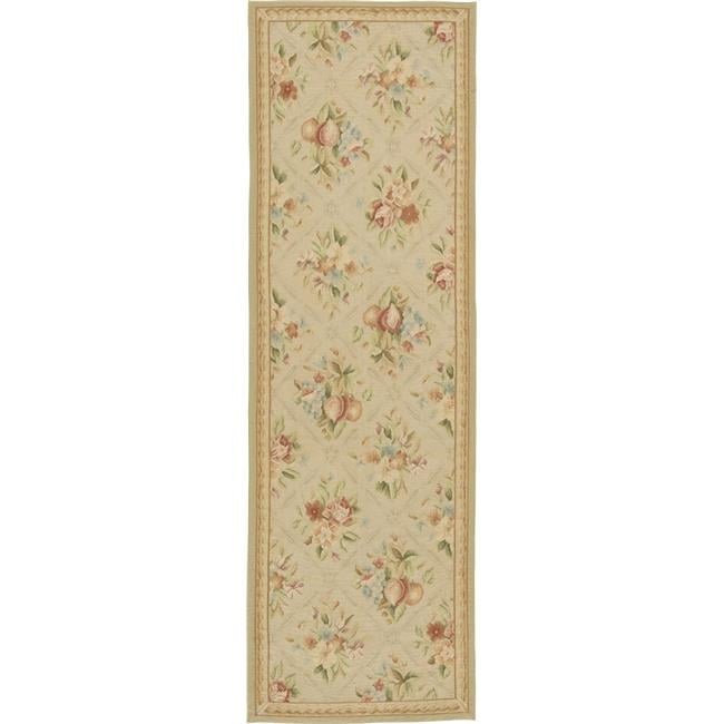 3 ft. 6 in. x 8 ft. Arras Flat Woven Area Rug - Ivory & Beige