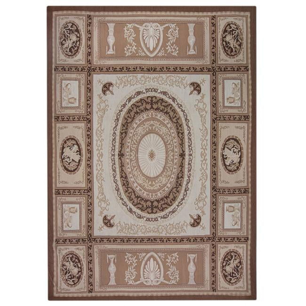 10 ft. 6 in. x 13 ft. 6 in. Ab005 Flat Woven Area Rug - Brown