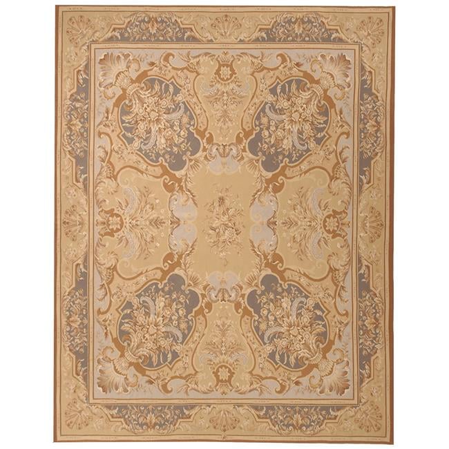 12 x 24 ft. Etien Flat Woven Area Rug - Ivory & Blue