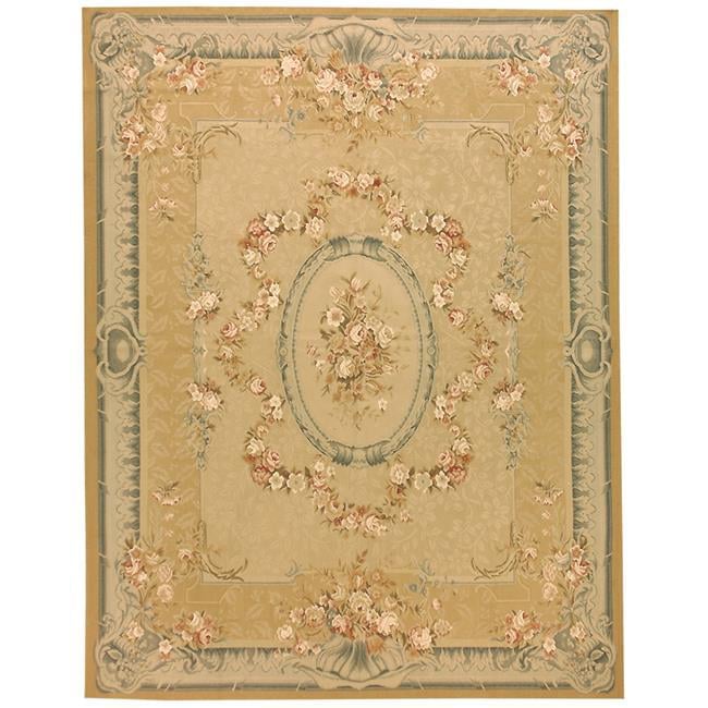 8 x 10 ft. Versa Flat Woven Area Rug - Gold & Blue