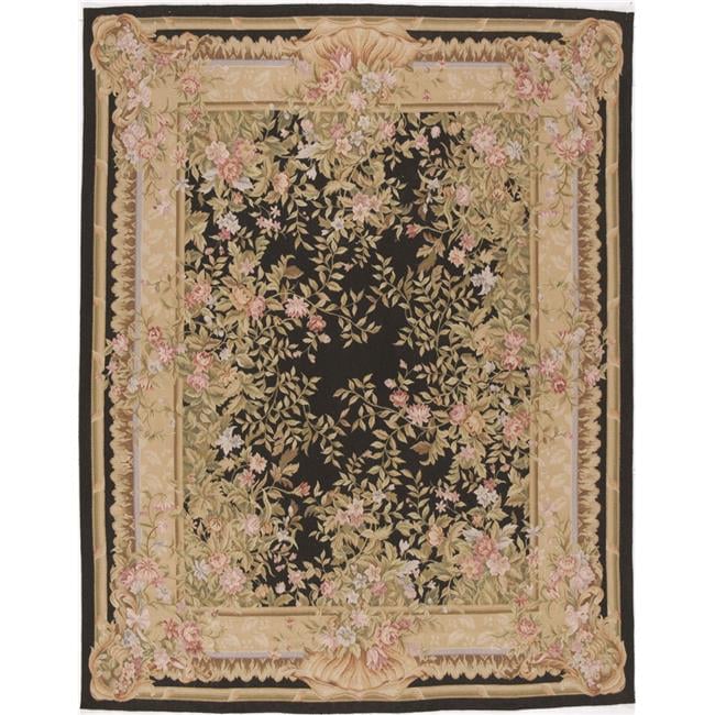Marse Flat Woven Area Rug - Black - 9 x 12 ft.