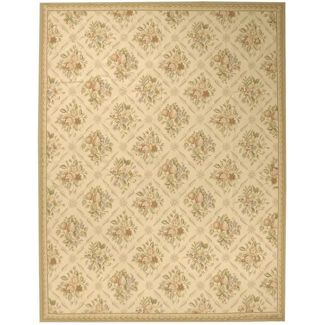 Arras Flat Woven Area Rug - Ivory & Beige - 8 x 10 ft.