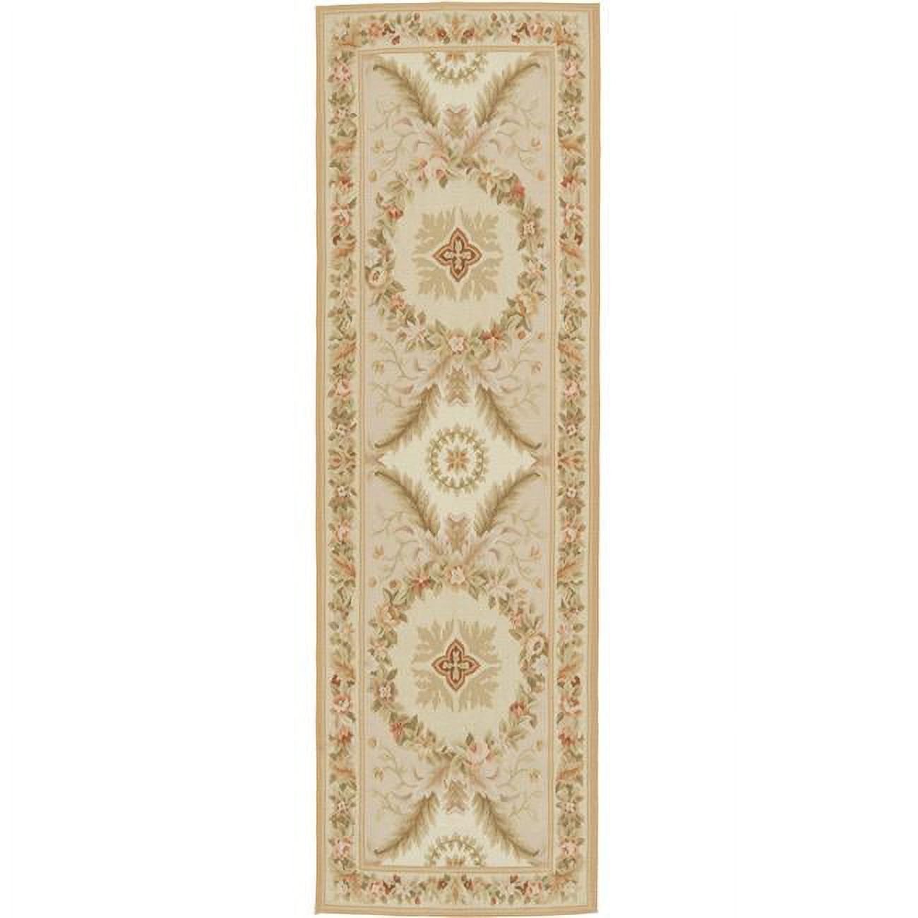 Gueret Flat Woven Area Rug - Pink & Cream - 2 ft. 6 in. x 8 ft.