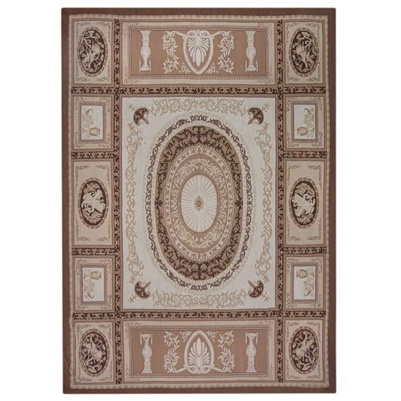 7 ft. 10 in. x 10 ft. 6 in. Ab005 Flat Woven Area Rug - Brown
