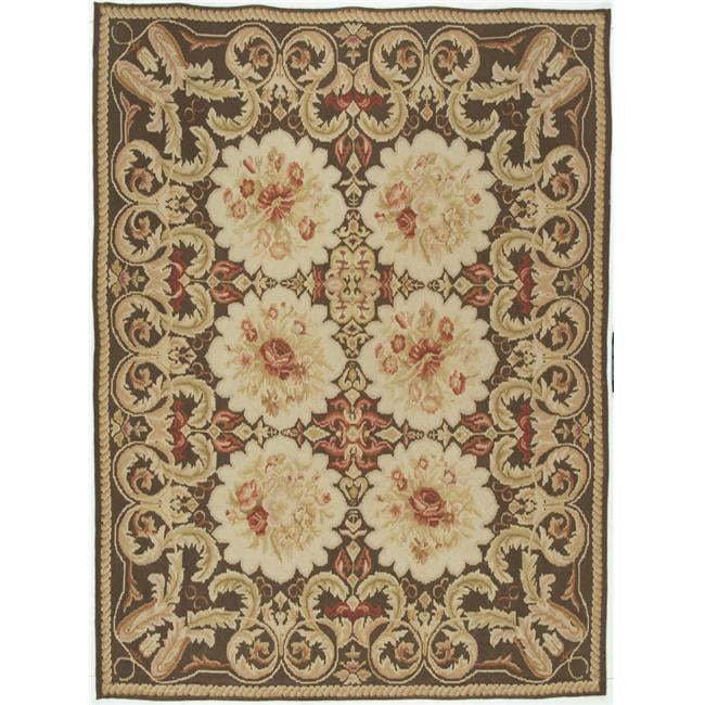 6 x 9 ft. Essex Flat Woven Area Rug - Brown